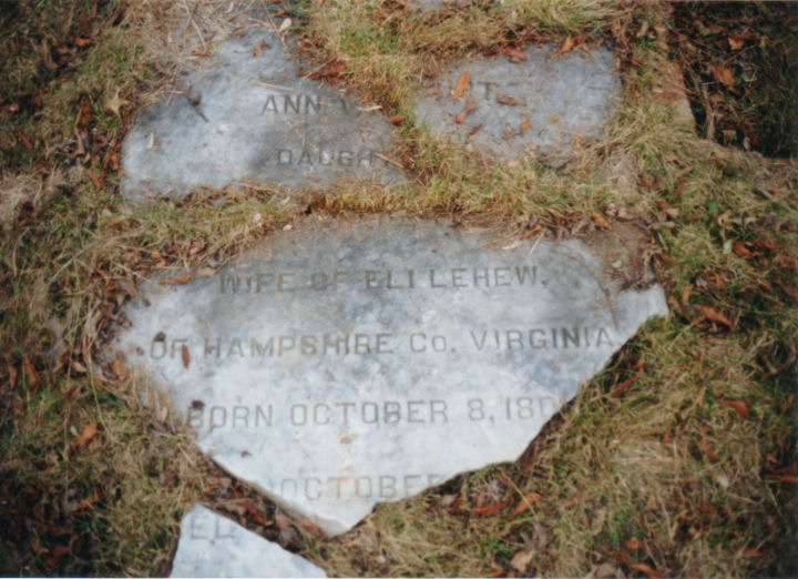 Gravestone of Ann Van Nort.