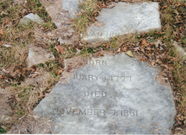 Gravestone of Jacob Van Nort.